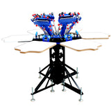 Double Rotary Manual 6-6 Colors Silk Screen Printing Press Machine Printer T-shirt Heavy Duty DIY
