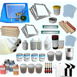 4 Colors Screen Printing Materials Kit