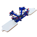4 Color 2 Station Desktop Single Color Screen Printing Machine Screen Print DIY T-shirt