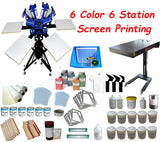 4 Color 4 Station Screen Printing Machine Screen Printing Press Screen Platen Rotating