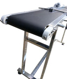 Conveyor Belts 59''x 7.8'' Powered Rubber PVC Belt Double Guardrail