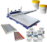 1 Color 1 Station Screen Printing Machine Screen Printer DIY Adjustable for Clothing Box 20x24Inches