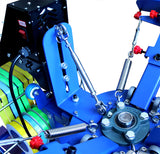 3 Color 1 Station Silk Screen Printing Press Micro-Registration Screen Printing Machine for Fabric Ribbons with Flash Dryer