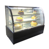 220V 48" Glass Refrigerated Cake Showcase Pie Bekery Cabinet Display Case Cooler 35.6-46.4℉ (2℃-8℃)