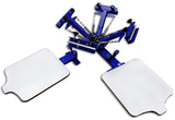 4 Color 2 Station Screen Printing Machine Single Rotating Screen Printing Press with Free Squeegees