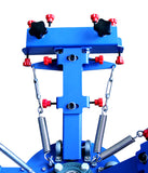 3 Color 1 Station Silk Screen Printing Press Micro-Registration Screen Printing Machine for Fabric Ribbons with Flash Dryer