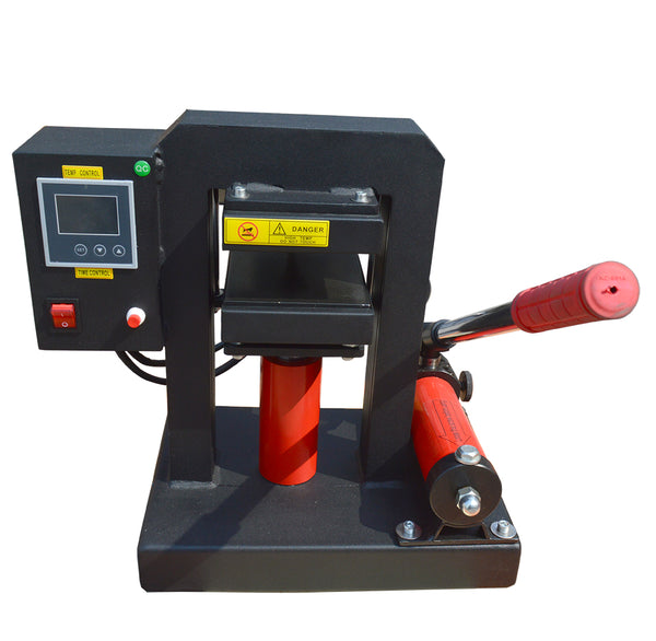 Manual Hydraulic Rosin Press Machine Oil Extract Oil Press 14000psi 5*5in Dual Heating Plate 110V