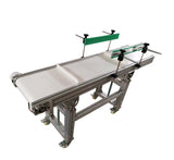 59*11.8 inch Conveyor Machine w/ White Belt Baffle Movable Conveyor