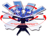 6 Color Screen Printing Machine 6 Station T-Shirt Printing Press Screen Printer