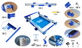 23.6x23.6 Inch Carton Box Screen Printing Press Silk Screen Printing Machine for Wooden Metal Box Single Color Screen Printer