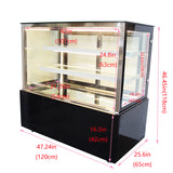 Refrigerated Cake Showcase Bakery Dispaly Case Cabinet Right Angel 220V 315W 35.6℉-46.4℉ (2℃-8℃)