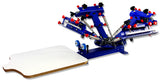 4 Color 1 Station Silk Screen Printing Press Fine Tuning T-shirt Micro-registration Screen Printer