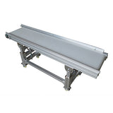 Updated PVC Belt Conveyor Machine 59"*11.8" White Conveyor w/Controller