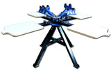 4 Color 4 Station Silk Screen Printing Press Machine Screen Printer T-Shirt Heavy Duty DIY