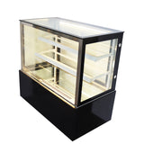 Refrigerated Cake Showcase Bakery Dispaly Case Cabinet Right Angel 220V 315W 35.6℉-46.4℉ (2℃-8℃)