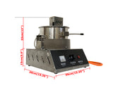 Gas Heating Spherical Popcorn Machine 17oz Stainless Steel Corn Popper