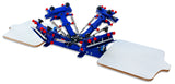 4 Color 2 Station Desktop Single Color Screen Printing Machine Screen Print DIY T-shirt