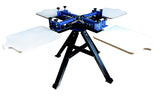 4 Color 4 Station Silk Screen Printing Press Machine Screen Printer T-Shirt Heavy Duty DIY
