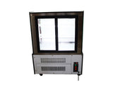 Updated 220V 35 inch Floor Cake Refrigerated Display Cabinet Glass Refrigerated Cake Pie Showcase Bakery Display Cabinet Arc-Shaped Back Door