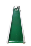 70.8"x11.8" Green PVC Belt Inclined Conveyor Systems Adjustable Height 19.6-31.4 in for Packaging