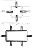 24"x24" Hand Screen Stretcher Mesh Stretching Equipment for Silk Screen Printing