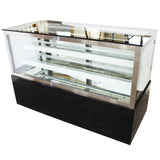 220V Countertop 47'' Glass Refrigerated Cake Showcase Bekery DisPlay Cabinet (Opened Back Door) Ambient Temperature 35.6℉-46.4℉ (2℃-8℃)