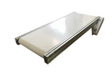 110V 16" W White Belt Conveyor 47" L DC Motor with Control-Adjustable Speed