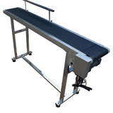 Single Guardrail PVC Conveyor Belt 110V Electric Convey Machine Packing Machine
