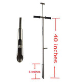 304 Stainless Steel Soil Probe Sampler with Foot Peg Root Tool