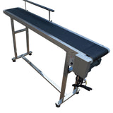 Single Guardrail PVC Conveyor Belt 110V Electric Convey Machine Packing Machine