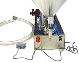 110V Pneumatic Paste and Liquid Filling Machine 30-300ml Volume For Shampoo Oil