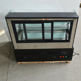 220V Commercial Diamond Glass Display Case Countertop Refrigerated Cake Showcase