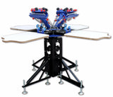 4 Color 4 Station Screen Printing Kit Screen Printing Assembly Screen Drying Cabinet