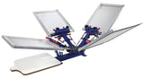 4 Color 1 Station Silk Screen Printing Press Fine Tuning T-shirt Micro-registration Screen Printer