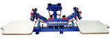 4 Color 2 Station Desktop Single Color Screen Printing Machine Screen Print DIY T-shirt