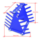 Desktop Screen Printing Squeegee Rack Silk Screen Squeegee Scraper Spatula Steel Holder Organizer