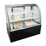 220V 48" Glass Refrigerated Cake Showcase Pie Bekery Cabinet Display Case Cooler 35.6-46.4℉ (2℃-8℃)
