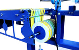 3 Color 1 Station Silk Screen Printing Press Micro-Registration Screen Printing Machine for Fabric Ribbons with Flash Dryer