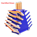 Desktop Screen Printing Squeegee Rack Silk Screen Squeegee Scraper Spatula Steel Holder Organizer