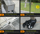 46" Stainless Steel BBQ Pig Lamb Goat Chicken Spit Roaster Rotisserie Grill Manual/Electric 110V