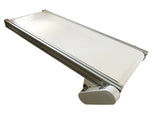 110V 16" W White Belt Conveyor 47" L DC Motor with Control-Adjustable Speed