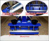 4 Color 2 Station Screen Printing Machine Single Rotating Screen Printing Press with Free Squeegees