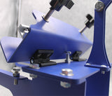 1 Color 1 Station Silk T-Shirt Screen Printing Machine DIY Fabric Press for T-Shirt Clothing Hats Adjustable Blue