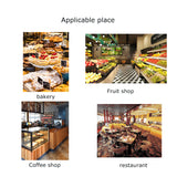 220V Countertop 47'' Glass Refrigerated Cake Showcase Bekery DisPlay Cabinet (Opened Back Door) Ambient Temperature 35.6℉-46.4℉ (2℃-8℃)