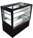220V 35inch Glass Refrigerated Cake Pie Showcase Bakery Display Case Cabinet Countertop Right Angle Back Door
