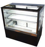 220V 35inch Glass Refrigerated Cake Pie Showcase Bakery Display Case Cabinet Countertop Right Angle Back Door