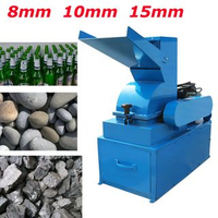 220V Medium Hammer Crusher Glass Coal Stone Crusher Continuous Crush Machine Ramp Inlet