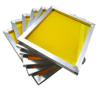 6Pcs 15"x17" Screen Printing Frame Mesh Pre-Stretched Aluminum Frame (230 (100T) Yellow Mesh)