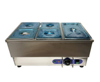 5-Pot Bain-Marie Food Warmer STEAM TABLE FOOD WARMER 110V 1500W