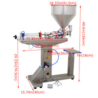 110V Paste Liquid Filling Machine 30-300ml with Stand